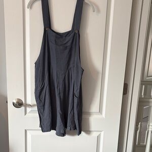 Casual Women's Romper Jumpsuit - Slate Gray